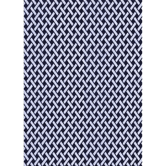 Ahgly Company Indoor Rectangle Patterned Night Blue Area Rugs, 3' x 5'