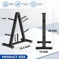 thumbnail image 7 of Weight Rack for Plates,Blacksmith Weight Plate Rack Weight Tree with 300 lb Max Capacity for Home Gym, Black, 7 of 7