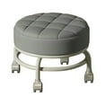 thumbnail image 1 of 360 degree Rotating Roller Stool Comfortable Sturdy Pedicure Stool Movable Mini Stool Gray, 1 of 8
