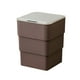 thumbnail image 5 of Cubo de Basura Plegable Automático, Cubo de Basura de Inducción Inteligente con Tapa, Cubo de Almacenamiento Estrecho de 18L, Cubo de Basura Eléctrico Marrón Macarena bote de basura de cocina, 5 of 8