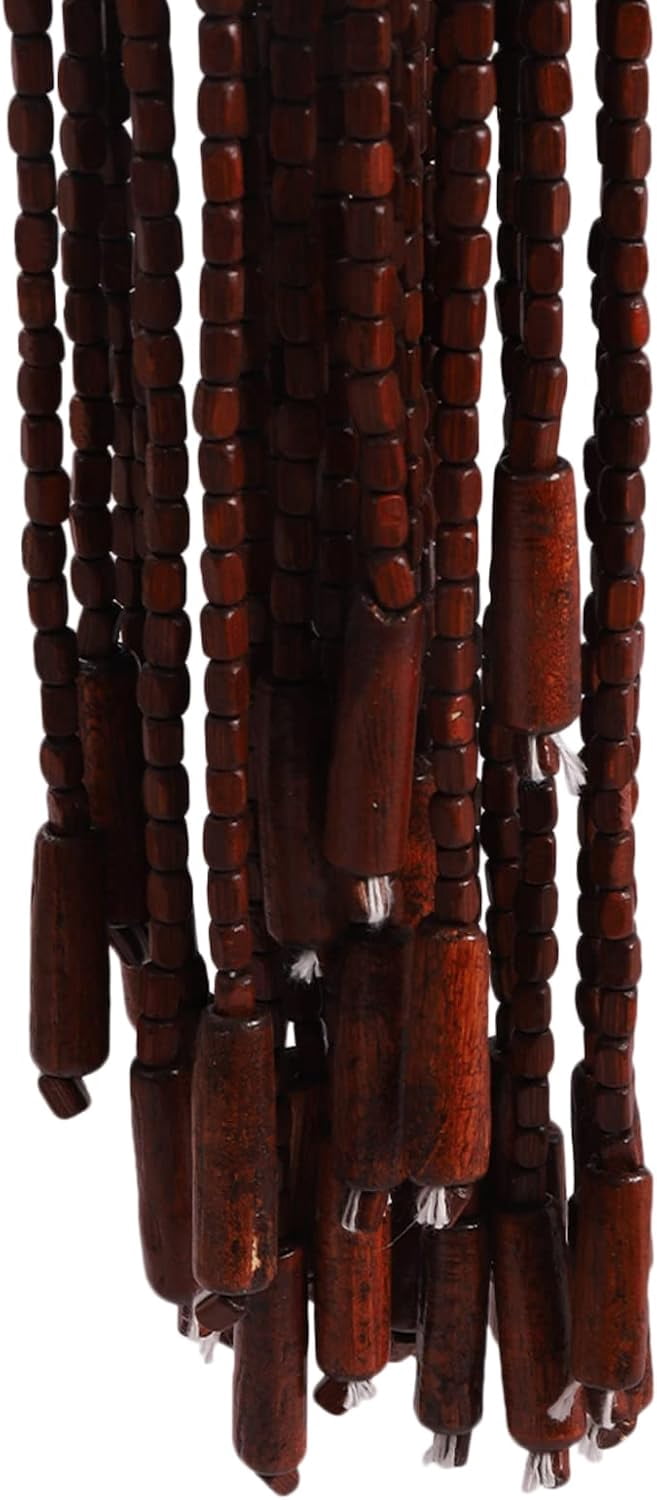 90x208cm 31 Line Retro Wooden Bead Curtain Blinds Door Curtain for Porch Bedroom Living Room Bathroom Curtain Front Door Decor Curtains Home Decor