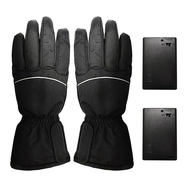 Motocicleta Guantes térmicos eléctricos Pan táctil Invierno Cálido Baoblaze Mujeres calentadas guantes.