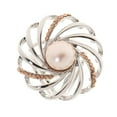 thumbnail image 2 of Moda Mujer Perla Flor Bufanda Hebilla Clip Titular Broche Pin Joyería, 2 of 9