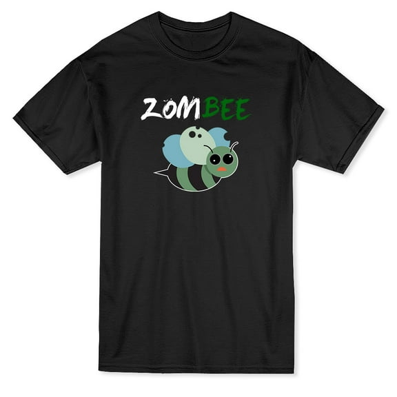 Zombee Bee Design Men Black T-Shirt, Male Small