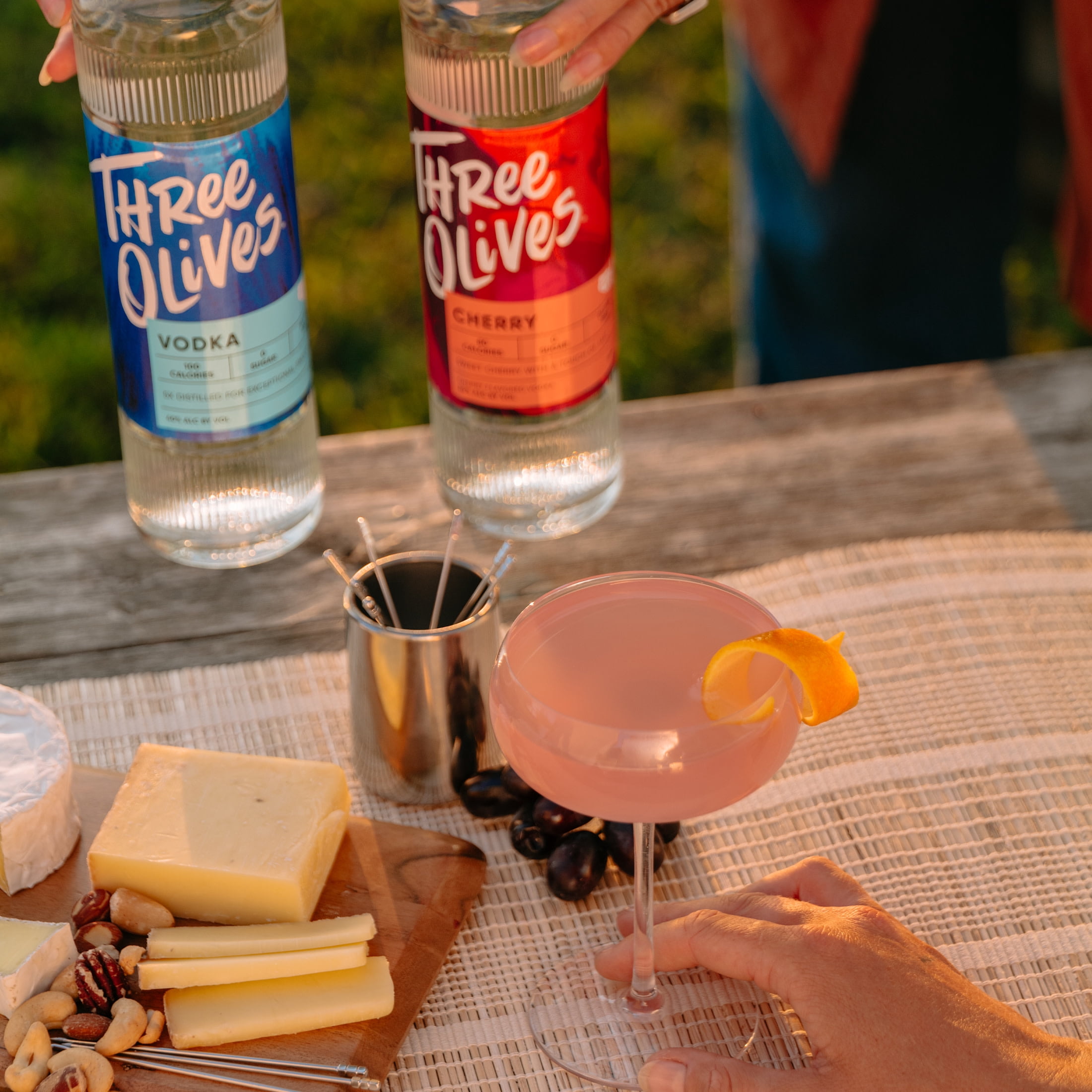 Three Olives Vodka Cherry, 750 ml Glass Bottle, 30% ABV