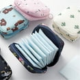 thumbnail image 6 of Reusable Sanitary Napkin Pads Storage Bag, Portable Water Resistance Pocket Size Purse for Women Girls, NGTEVOOS Clearance Black of Friday Special Offers, 6 of 7