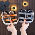 thumbnail image 5 of JIAYUE Child Boys Girls Sports Sandals Open Toe Hook And Loop Flat Sole Indoor Outdoor Footwear With Cartoon Dinosaur Graphic Kids Lightweight Beach Shoes, 5 of 5