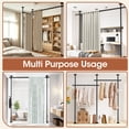 thumbnail image 5 of SUNALLY Room Dividers Curtain Rod No Drilling, 4-10ft(H) 28-70inch(W) Adjustable Room Separator for Space Partition, Heavy Duty Floor to Ceiling Tension Rod, Black, 5 of 7