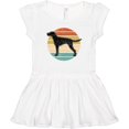 thumbnail image 3 of Inktastic Vizsla Dog Retro Sunset Girls Baby Dress, 3 of 5