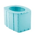 thumbnail image 1 of Travel Toilet 1Pcs Blue PP Folding Toilet for Baby Foldable Portability Included, 1 of 3