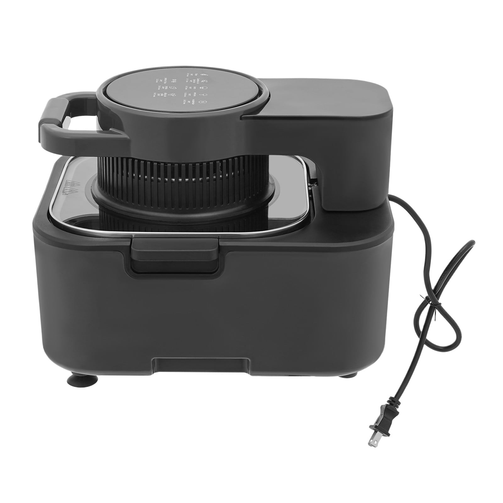 DUYIWAA 9L Air Fryer LCD Display Digital Countertop Air Fryer Pot 90-200 ℃ Adjustable 1350W 110V