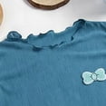 thumbnail image 3 of Auroural Girls Summer Clothes 4-16 Girls Summer Tops Children's Spring and Summer Solid Color Puffed Sleeves Short Sleeves Round Neck T-Shirt Top for Kids, 3 of 5