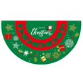 thumbnail image 1 of La bandera del jardín navideño de Fafi es brillante, el color es fino, la artesanía es exquisita, el patrón Navideño es duradero y reutilizable, decora el ambiente festivo, el ventilador navideño, 1 of 5