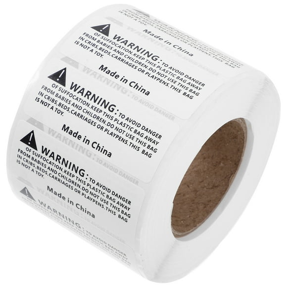 1000pcs Self-adhesive Shipping Labels Packing Box Suffocation Warning Labels Suffocation Labels