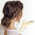 thumbnail image 3 of Unique Bargains 1 Pc Fashion Diamond Bow Hair Clips Hairdo Clip Champagne, 3 of 5