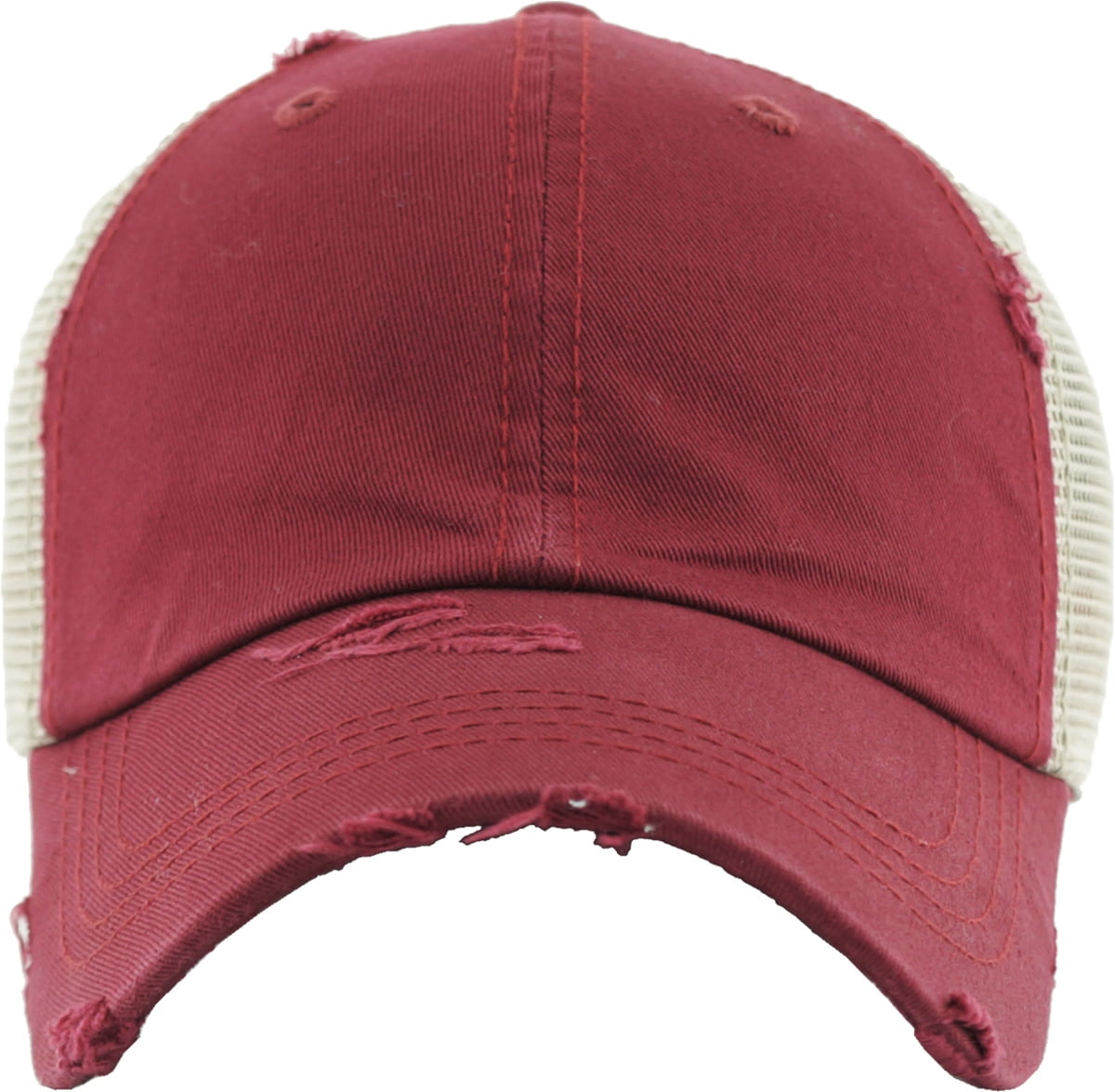 Ponytail Messy High Bun Adjustable Mesh Trucker Baseball Cap 