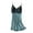 Green, variant on Fengactive Women's Built-in Bra Camisole Nightgown Sexy Lace Patchwork Deep V Lingerie Nightwear