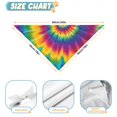thumbnail image 6 of Dog Bandana 1 Pack,Rainbow Tie Dye Mandala Pattern Bandanas for Dogs,Cat Bandana,Small/ Large Dog Bandana 2 Size,Dog Bandanas, 6 of 6