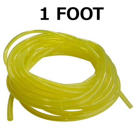 - Clear Yellow Fuel Line, 1/8 x 1/4, .125 x .250 for Craftsman, Ryobi, Poulan, Weedeater 1 Foot