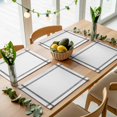 thumbnail image 5 of Solid Color Placemats Set of 4 White Place Mats Table Mats Kitchen Dining Home Outdoor Party Table Decoration, 5 of 9