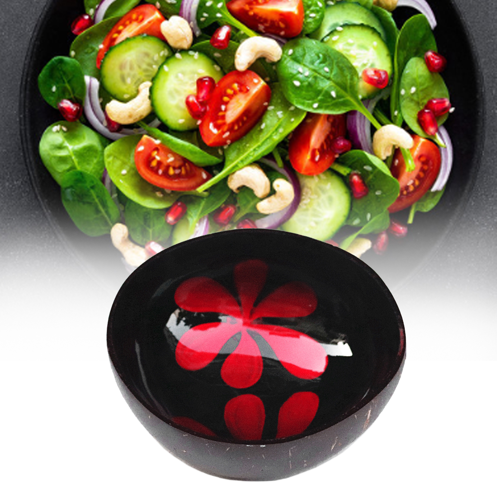 Archer Coconut Shell Storage Bowl Candy Container Nuts Holder Household