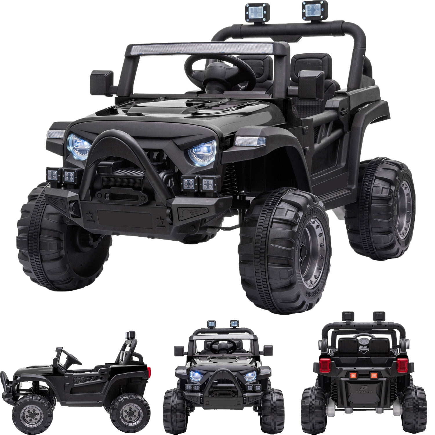 UWRNite 12V Kids Ride On Truck with Remote Control, Motorized Toddler