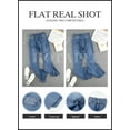 thumbnail image 4 of HOTAPEI Flare Jeans for Women Mid Rise Jeans Wide Leg Denim Pants, 4 of 5