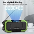 thumbnail image 4 of Portable Waterproof Hand Crank Emergency Radio Camping Solar Powered Bluetooth-compatible Speaker with LED Flashlight Cellphone Green camflage, 4 of 9