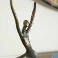 5" x 16" Brass Polystone Dancer Sculpture, by DecMode