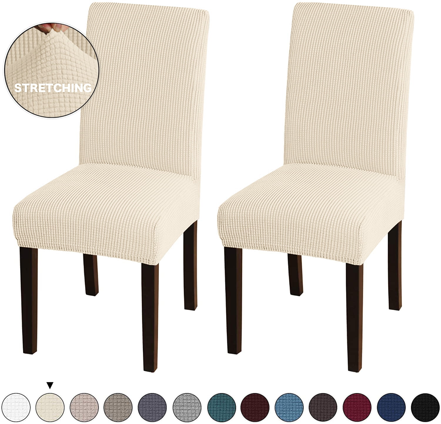 Lnkoo 2 Pack Dining Room Chair Slipcovers Dining Chair Covers Parsons Chair Slipcover Stretch Chair Covers For Dining Room Hotel Ceremony Walmart Com Walmart Com