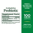 Nature's Bounty Acidophilus Probiotic Tablets for Men and Women, Digestive Health Supplement, 100 Ct, 2 Pack