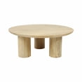 thumbnail image 6 of Modern Mango Wood Coffee Table for Home Decor - Decorative Accent Table for Living Room Furniture and Office Spaces - Coffee Table for Outdoor Covered Patio or Sitting Area - 14", Brown, 6 of 10