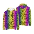 thumbnail image 6 of Bingfone Animal Paw Rainbow Men's Drawstring Hoodie Long Sleeve Pocket Sweatshirts-Large, 6 of 6