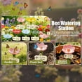 thumbnail image 6 of Flower Shaped Ceramic Bee Drinking Station Outdoor Pollinator Feeder Water Bowl for Garden, 6 of 9