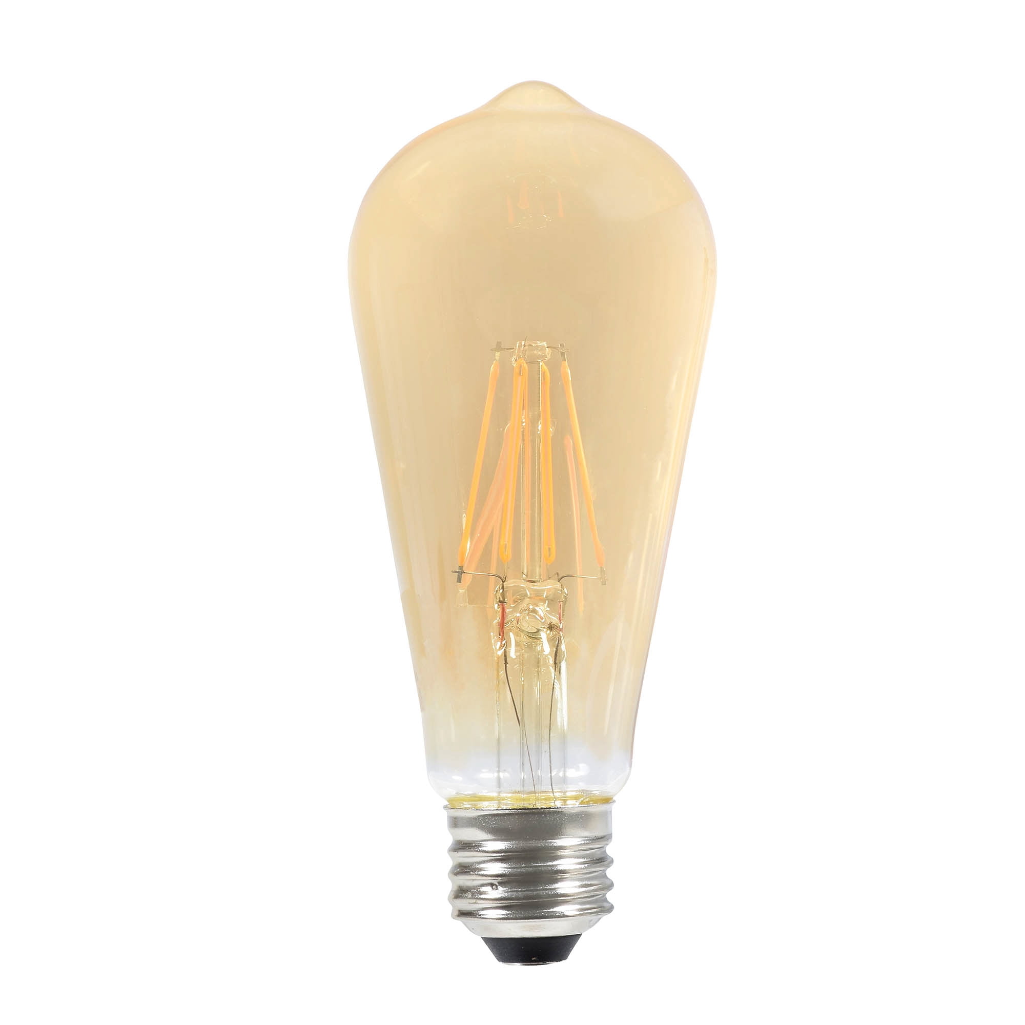 SYLVANIA LED ST19 Light Bulb, 40 Watt, Dimmable, Vintage, 4 Pack