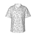 thumbnail image 2 of Picia Snake Gentle Cotton Regular Fit Short Sleeve Casual Hawaiian Shirt for Men-X-Large, 2 of 9
