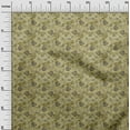 thumbnail image 3 of oneOone Viscose Chiffon Olive Green Fabric Batik Quilting Supplies Print Sewing Fabric By The Yard 42 Inch Wide, 3 of 5