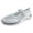 1# White, variant on Walking Shoes Women Dressy Summer Platform Round Toe Breathable Mesh Hook and Loop Sandals Comfortable Outdoor Ladies Casual Non-Slip Sneakers