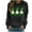 Black, variant on Womens St Patricks Day Shirt Cute Gnome Shirts Crew Neck Long Sleeve Tops Shamrock Graphic Sweatshirt Irish Shirts for Women