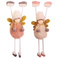 thumbnail image 1 of Decoraciones navideñas Adornos colgantes Colgante de ángel de peluche navideño Mini muñeca creativa y linda para niña (Ángel de peluche) brillar Electrónica, 1 of 4