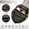 thumbnail image 4 of Stylish Leather Crossbody Bag 8.46x5.9x2.16In Easy To Carry Multi-Purpose Travel Hiking Shopping Fashion Bag Green Background Red Heart, 4 of 7