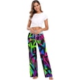 thumbnail image 6 of GZHJMY Women's Pajama Pants Graffiti Lettering Comfy Stretch Sleepwear Essentials womens Lightweight Lounge Terry Pajama Pant, Large, 6 of 7