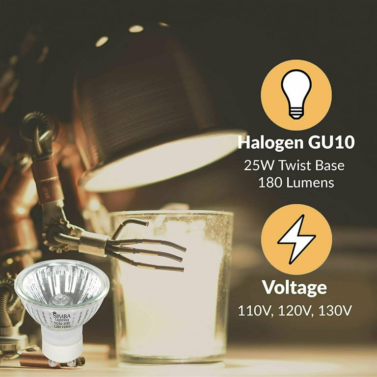 Simba Lighting LED GU10 5W 50W Replacement Spot Light Bulb 120V Twist Base  Dimmable 5000K 6-Pack