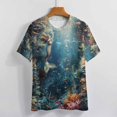 thumbnail image 3 of Mermaid Glitter Fish Scale Girls T Shirts Basic T-Shirt Short Sleeve Ladies Tee Shirt Summer Graphic Clothing, 3 of 6