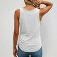 thumbnail image 6 of CHENge Womens U Neck Henley Tank Tops Summer Sleeveless Side Ruched Drawstring Button Casual Loose Fit Basic Everyday Shirts,S, 6 of 8