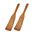thumbnail image 1 of HINTRMENT 2Pcs Kitchen Utensil Light Brown Wok Cooking Utensils for Home Cooks, 1 of 6