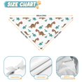 thumbnail image 6 of Dog Bandana 2 Pack,Brown and Teal Dinosaur Pattern Bandanas for Dogs,Cat Bandana,Small/ Large Dog Bandana 2 Size,Dog Bandanas, 6 of 6