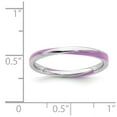 thumbnail image 5 of 925 Sterling Silver Stackable Expressions Twisted Purple Enameled Ring Size: 6; for Adults and Teens; for Women and Men, 5 of 5