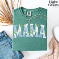thumbnail image 6 of Floral Mama Shirt, Comfort Colors® Hydrangea Blue Mama Shirt, Trendy Mama Shirt, Gift For Mom, Preppy Mama Tee, Mother's Birthday Gift, 6 of 6