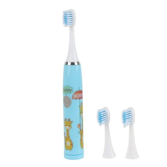 Cepillo de dientes eléctrico para niños, cepillo de dientes eléctrico para niños, cepillo de dientes eléctrico para niños de dibujos animados, cepillo de dientes sónico automático, diseño elevado